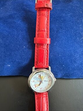 Disney Red Strap Tinker Bell Watch